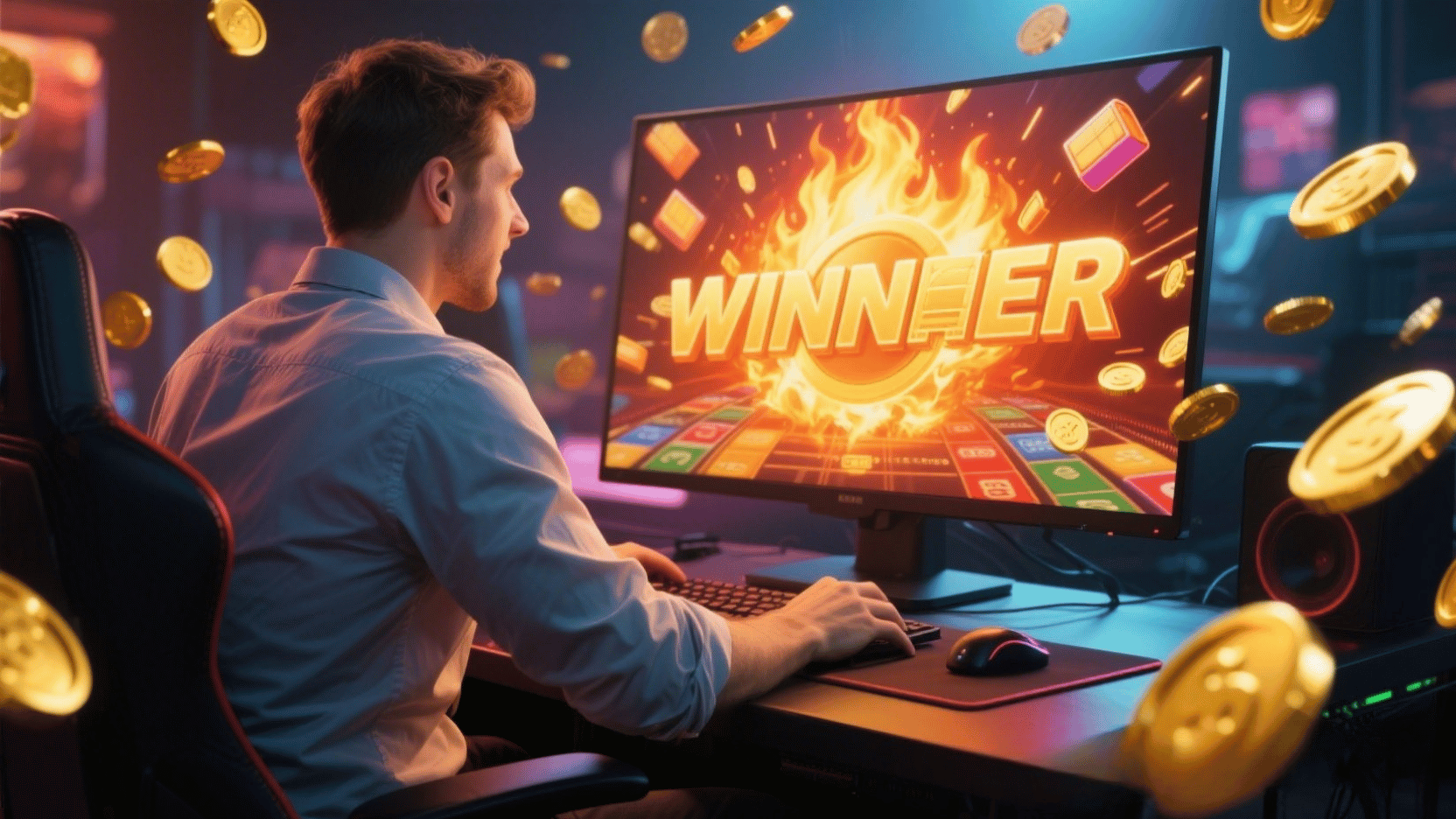 Pemain fokus menang besar di slot